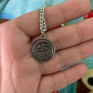 Zodiac sign Cancer necklace